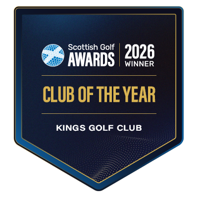 Winners plaque for Scottish Golf Awards Club of the Year 2026